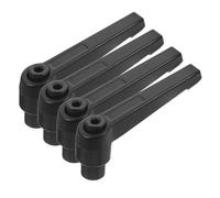 KOMBIUDA 4 pezzi Maniglia Regolabile in Alluminio con Vite Filettatura Maschio Leva Scatto Rapido e Blocco Sicuro per Attrezzature Meccaniche e Mobili