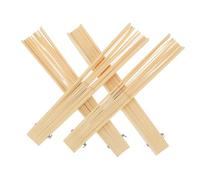 KOMBIUDA 4 Pezzi Materiale per Ventagli Cinesi Accessori per Creazioni Artigianali per Culturali e Decorazioni Beige