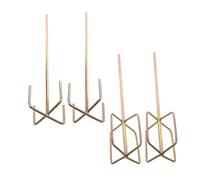 KOMBIUDA 4 pezzi Miscelatori per Trapano con Attacco Esagonale Aste Resistenti per Miscelare Intonaco Vernice ed Epossidica Design Anti-bolle per Uso Elettrico e Progetti Te