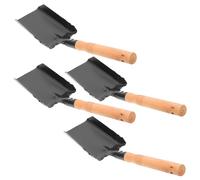 KOMBIUDA 4 Pezzi Pale Per Carbone Cenere Pulizia Caminetti Domestica Giardino Ferro Legno Resistente Compatte Utile