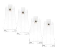 KOMBIUDA 4 Pezzi Portasigarette Vetrina Trasparente Spingitore Automatico Espositore Per Sigarette Design Leggero Pratico Installazione Facile