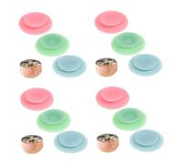 KOMBIUDA 4 Set Ventosa Portapiatti Per Piatto Di Svezzamento Tamponi Per Piatti Cuscinetti Per Ciotola Doppio Gioiello Fibbie Ventose Opzionali Che Impila Gel Di Silice 3 Pezzi * 4