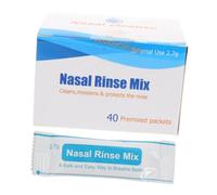 KOMBIUDA 40pezzi Confezione Da Bustine Nasale Solubile Per Lavaggio Naso Detergente Sicuro Adatto Ragazzo Ragazza e Adulti Per Pulizia Quotidiana e Professionale
