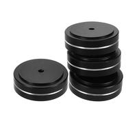KOMBIUDA 4pezzi Piedini Antivibranti in Alluminio Cuscinetti Antivibrazioni Per Isolamento Audio Piedini Supporto Per Giradischi Amplificatore Lettore Cd Case Computer Migliorano La