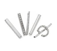 KOMBIUDA 5 pezzi Decorativi Lega per Cinturini Orologi Set Charm Compatibili con Cinturini per Shopping Eventi e Cerimonie