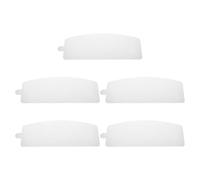 KOMBIUDA 5 Pezzi Lente di Ricambio Protettiva in PVC per Sabbiatura e Saldatura, Spessore 0,25 mm, Superficie Antipolvere, Visiera Bianca per Lavori in Cantiere e Industria