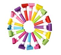 KOMBIUDA 50 Pezzi Fischietti Colorati 6 Cm in Plastica per Feste Bambini Rumorosi Oggetti di Scena Giocattoli per FESTIVITÀ