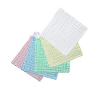 KOMBIUDA 5pezzi Salviette in Cotone Per Ragazzo Ragazza Ragazza Salviette Assorbenti in Mussola Per Pulizia Viso Per Ragazzo Piccoli Per Mani e Viso