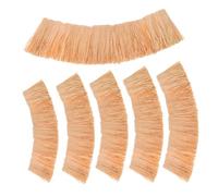 KOMBIUDA 6 Paglia simulata materiale del tetto paglia sintetica decorativo balle fieno in miniatura in miniatura