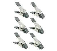KOMBIUDA 6 Pezzi Clip per Fissaggio Background per Fotografia Ergonomico Apertura per Tessuti e Accessori Modellismo