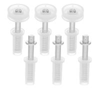 KOMBIUDA 6 Pezzi Kit Rotelle Guida Superiore per Porte a Soffietto in Plastica Resistente, Ferramenta per Ante a Libro Armadio, Riparazione Fai-da-te Scorrimento Fluido e Struttura