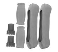KOMBIUDA 6pezzi Tappi Antiscivolo Gomma Per Impugnature Crutches Singole e Doppie Accessori Per Bastoni Per Anziani Escursioni e