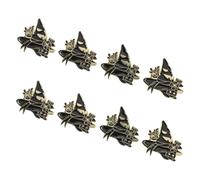 KOMBIUDA 8 Pezzi Halloween Indossare Sciarpa Spille Casual Borse Cardigan Cappelli Sotto Distintivi Delle Vacanze Su - Funky Strega Cartone Animato