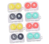 KOMBIUDA 8pezzi Custodie Per Lenti Contatto Scatole Portatili Per Viaggio Compatte e Leggere Conformi Agli Standard Di Sicurezza Colori Random