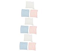 KOMBIUDA 9pezzi Panni Mussola Per Asciugamani Multiuso Cotone Per Pulizia Viso Ruttini e Saliva Colori Pastello Assorbenza Rapida e Morbidezza Per La Del