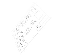 KOMBIUDA Acrylic Braille Label Board Scheda Braille Portatile Per Finanze Strumento Di Identificazione Per Persone Non Vedenti Design Tattile e Sicuro Per Uso Quotidiano