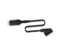 KOMBIUDA Adattatore Scart a 1M Convertitore Video Audio per Tv e Smartphone Design Compatto 1080P per Home Theatre e Film