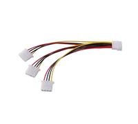 KOMBIUDA Adattatore Splitter Ventole Pin Pwm Prolunga per Collegamento Scheda Madre Cavo Estensione Fan per Controllo Temperatura e Cablaggio Ordinato
