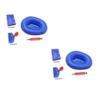 KOMBIUDA Bacinella Gonfiabile 2 Pz Padella Anziana Padella Gonfiabile Padelle Da Bagno Sanitari Igieco Trazione Igienico Ustioni Vasino Portatile Padella Portatile Blue Padella Disabili