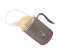 KOMBIUDA Bicchiere per Anziani con Tappo Antisgocciolamento e Cannuccia Tazza Regolatrice per Disfagia Leggera e Ergonomica per Adulti Disabili e Pazienti Letto per Assunzione Liquidi e