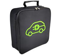 KOMBIUDA Borsa Portacavi Quadrata per Veicoli Elettrici, Organizer Resistente Oxford Ignifugo e Antischizzi, Porta Cavi di Avviamento e Adattatori per Auto, per Trasporto e Organizzazione