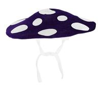 KOMBIUDA Cappello Cosplay Funghetto Kawaii Extra Large con Lacci Copricapo Creativo Pois per Feste di Compleanno e Eventi Cosplay