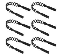 KOMBIUDA Cinturino in Silicone per Occhiali Nero 6 Pezzi Antiscivolo | Vacanze Estive, Riutilizzabile e Moda, Cordino per Occhiali Donna, Cinturini Occhiali