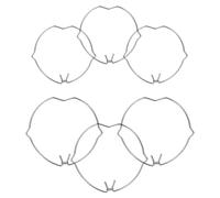 KOMBIUDA Clip a Molla per Faretti Mr11 e Mr16, 6 Pezzi Fibbie Elastiche di Fissaggio, Accessori per Illuminazione Domestica, Ufficio e Commerciale, Morsetti per Lampade a Incasso