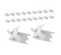 KOMBIUDA Clip per Ripiani in Acciaio Inox 304 Spessore 15Mm 20 Pezzi Ganci di Supporto per Frigorifero e Congelatore Accessori per Scaffali Industriali e Commerciali Resistente e