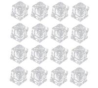 KOMBIUDA Cubetti di Ghiaccio Effetto Realistico e 200 Pezzi Riutilizzabili Finti in Acrilico Leggeri per Artigianato e Progetti DIY
