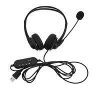 KOMBIUDA Cuffie Gaming con Microfono USB Auricolari Stereo con Cancellazione Rumore Headset Professionale per e Comfort Ottimale e Volume per Chiamate e Lezioni Online