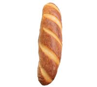 KOMBIUDA Cuscino di Peluche a Forma di Pane Francese 40cm, Cuscino Lombare Felpato Ecologico Imbottitura in Cotone Pp, Lavabile e Sfoderabile, Decorazione Casa e Giocattolo Morbido
