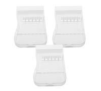 KOMBIUDA Custodia Compatta per Punte di Ricambio Idropulsore Set 3 Pezzi con 6 Slot, Organizer Pulito Portatile per Irrigatori Dentali da Viaggio, Compatibile con Waterpik per Orale