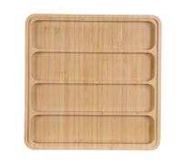 KOMBIUDA Custodia Organizer per Cinturini Orologio in Bambù Coperchio Acrilico, 4 Slot Vassoio Scorrevole, Design Elegante e Minimalista