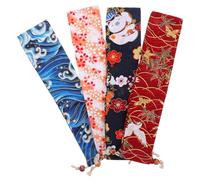 KOMBIUDA Custodia per Ventaglio Pieghevole Giapponese Coulisse Set da 4 Borse Leggere e Portatili per Riporre Ventagli Bacchette e Piccoli Gioielli Organizer Multiuso per Viaggi e Uso