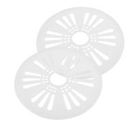 KOMBIUDA di Bianco per Pezzi 2 Copertura in Sicurezza Asciugatrice Abs Accessorio Diametro 24cm Sicura per Lavatrice per Asciugatura
