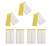 KOMBIUDA Etichette Adesive per Pannelli Interruttori Automatici, Set da 10 Fogli Gialli Riutilizzabili per Scatole Elettriche, Adesivi Numerati per Identificazione Quadro Elettrico