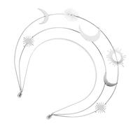 KOMBIUDA Fascia e Cerchietto Sposa con Greca Accessorio Leggero per Party Compleanni e Speciali Decorazione Mistica e