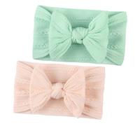 KOMBIUDA Fascia Nylon Per Bambini Piccoli Fiocco Per Neonati Semplice in Jacquard Testurizzato Per Festa Di Compleanno E Foto Di Famiglia