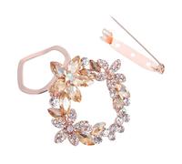 KOMBIUDA Fermaglio Foulard Donna Zirconi Spilla Scaldacollo e Resistente Accessorio per e Design Semplice e Confortevole Colore