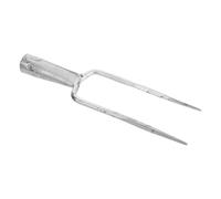 KOMBIUDA Forca in Acciaio a Due Denti con Design Ergonomico per Giardinaggio in Aiuole Esterne e Letti Vegetali