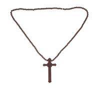 KOMBIUDA Gioielli Cristiani In Legno Collana Con A Croce In Legno Collana Con Versetto Della Bibbia Ciondolo A Croce Da Uomo Bomboniera Per Feste Cristiane