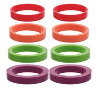 KOMBIUDA Guide Spessore Mattarello Silicone 8 Pz Con Anelli Per Dolci E Pizza Per Principianti In Cucina Domestica