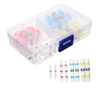 KOMBIUDA Kit Connettori Termorestringenti Impermeabili per Elettrici Assortiti Rosso Blu Bianco Giallo Resistente e per Auto e Imbarcazioni