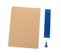 KOMBIUDA Lavagna Braille Righe Celle Con Tastiera Braille Stilo e Carta Portatile Per Istruzione Pratica e Apprendimento