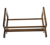 KOMBIUDA Libreria da Scrivania in Bambù Portadocumenti, Supporto da Tavolo per Libri e Riviste, Organizer Salvaspazio Resistente per Ufficio e Camera