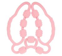 KOMBIUDA Massaggiatore Manuale per Gambe in Pp Rosa, Rullo per Massaggio Muscolare e Pratico, per Rilassare i Muscoli e Snellire le Gambe Durante lo Yoga