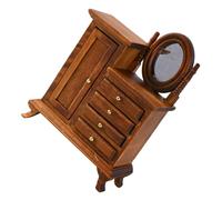 KOMBIUDA Mini Da Camera Da Letto Cassettiera Piccola Scrivania Da Toeletta Tavolo Da Toeletta Piccolo Tavolo Da Toeletta In Legno 1 12 In Miniatura Tavolo Da Toeletta