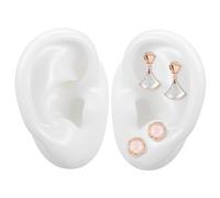 KOMBIUDA Modello Orecchio Artificiale in Silicone per Otorinolaringoiatri e Centri Acustici, Realistico e Impeccabile, Strumento per Esercizi di Piercing e Display Orecchini