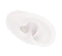 KOMBIUDA Modello Orecchio in Silicone Bianco per Esercitazione Piercing, Strumento Professionale per Pratica Foratura Orecchio, Espositore per Orecchini Adatto a Centri Acustici e Scuole